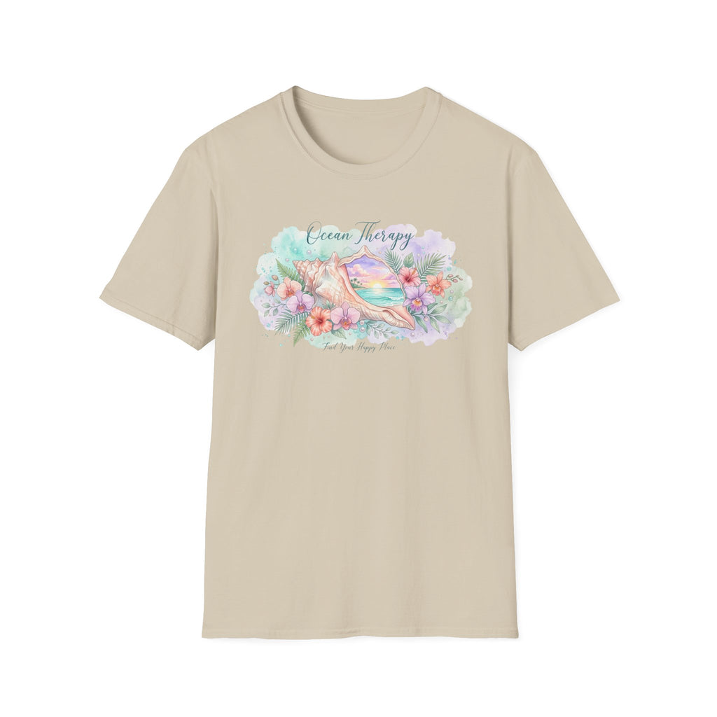Ocean Therapy Happy Place Shell T Shirt