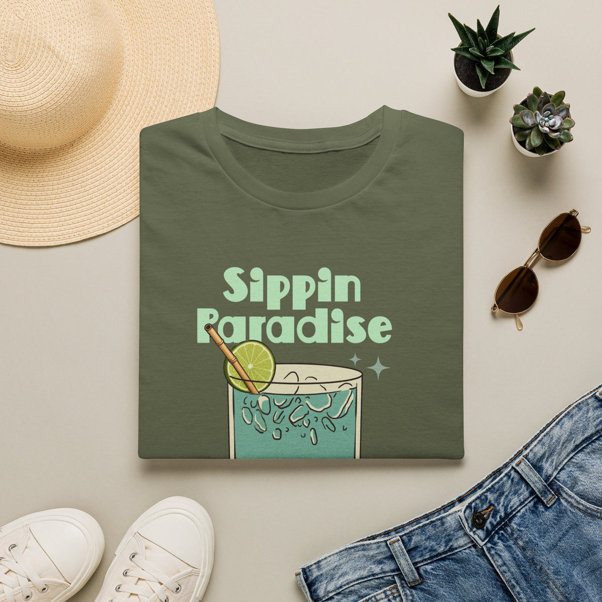 Sippin' Paradise T Shirt
