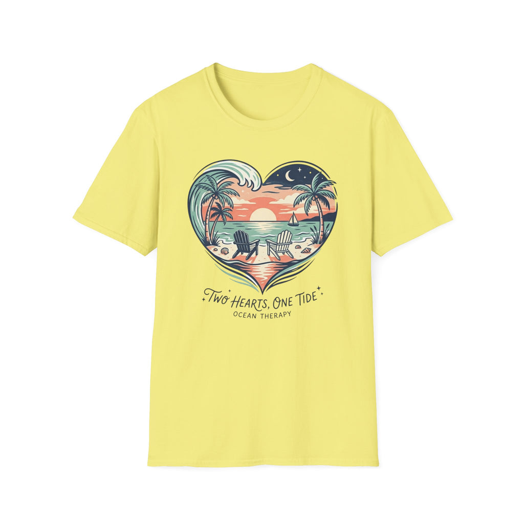 Copy of  Ocean Therapy Two Hearts One Tide T Shirt
