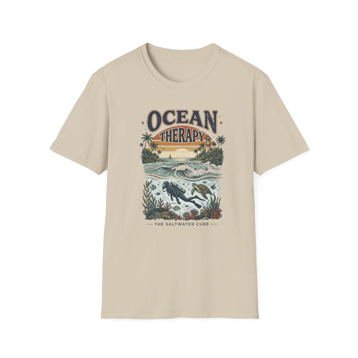 Ocean Therapy Beach Wave T-Shirt