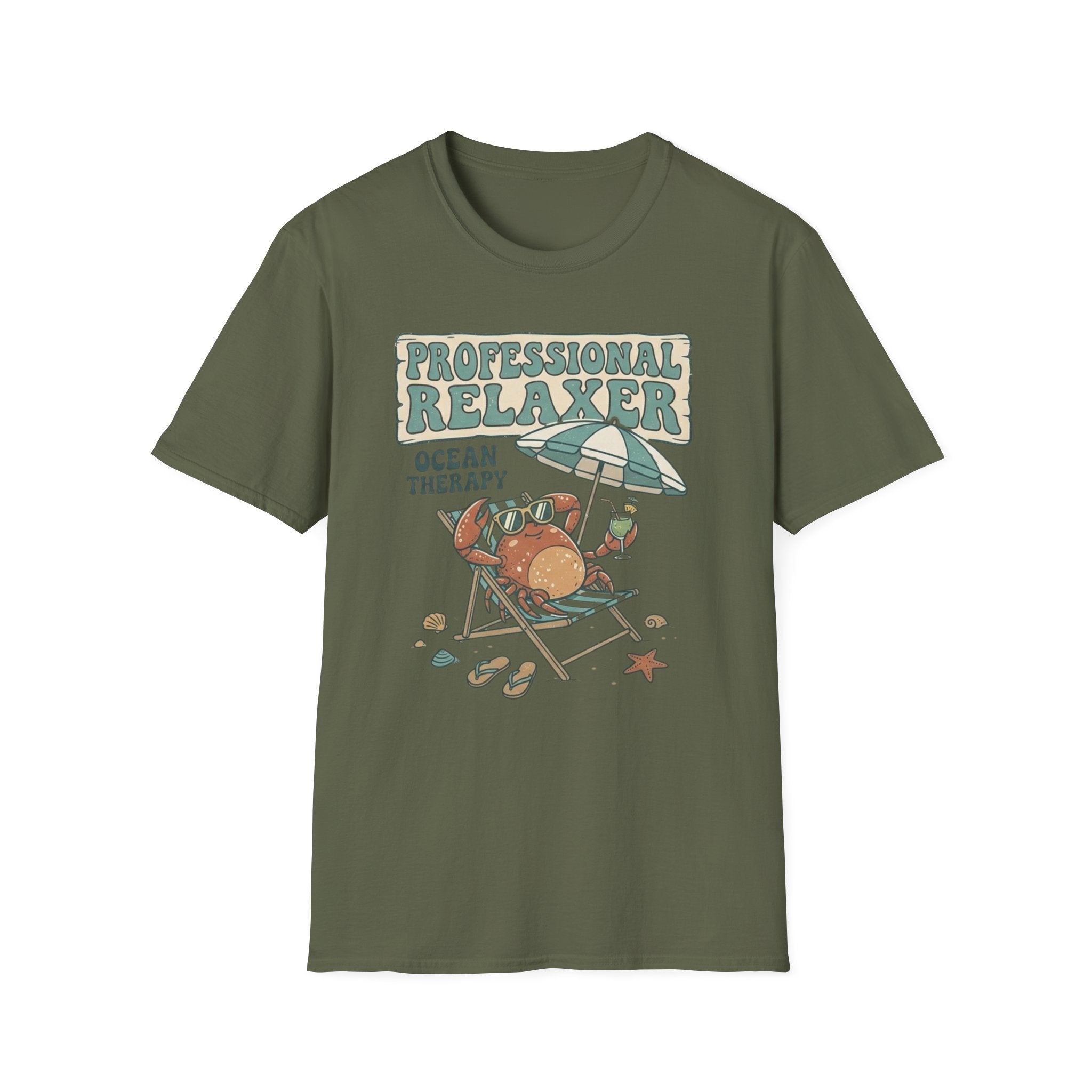Ocean Therapy Professional Relaxer Crab T Shirt