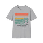 Ocean Therapy Graphic T-Shirt — Retro Sunset Waves Tee