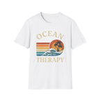 Ocean Therapy Vintage Sunset Palm Tree T-Shirt