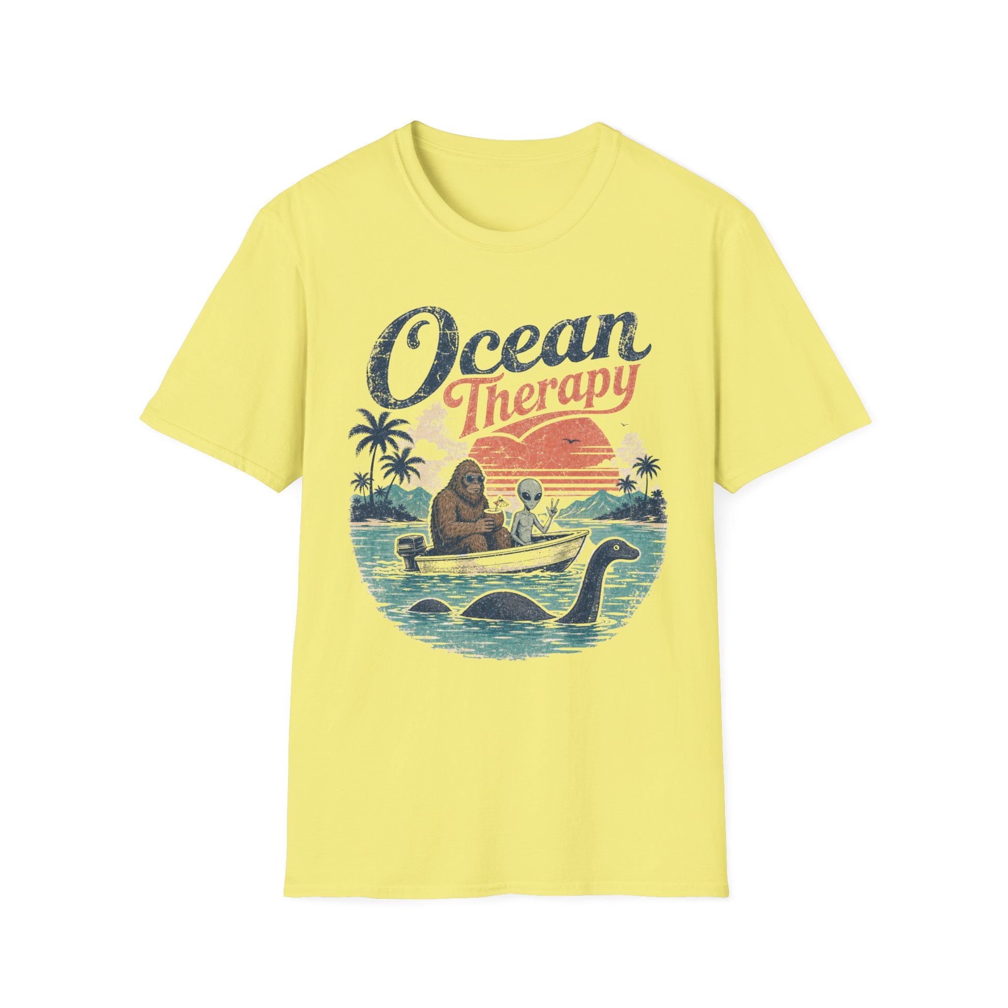 Ocean Therapy T-Shirt — Bigfoot, Alien, Loch Ness Monster