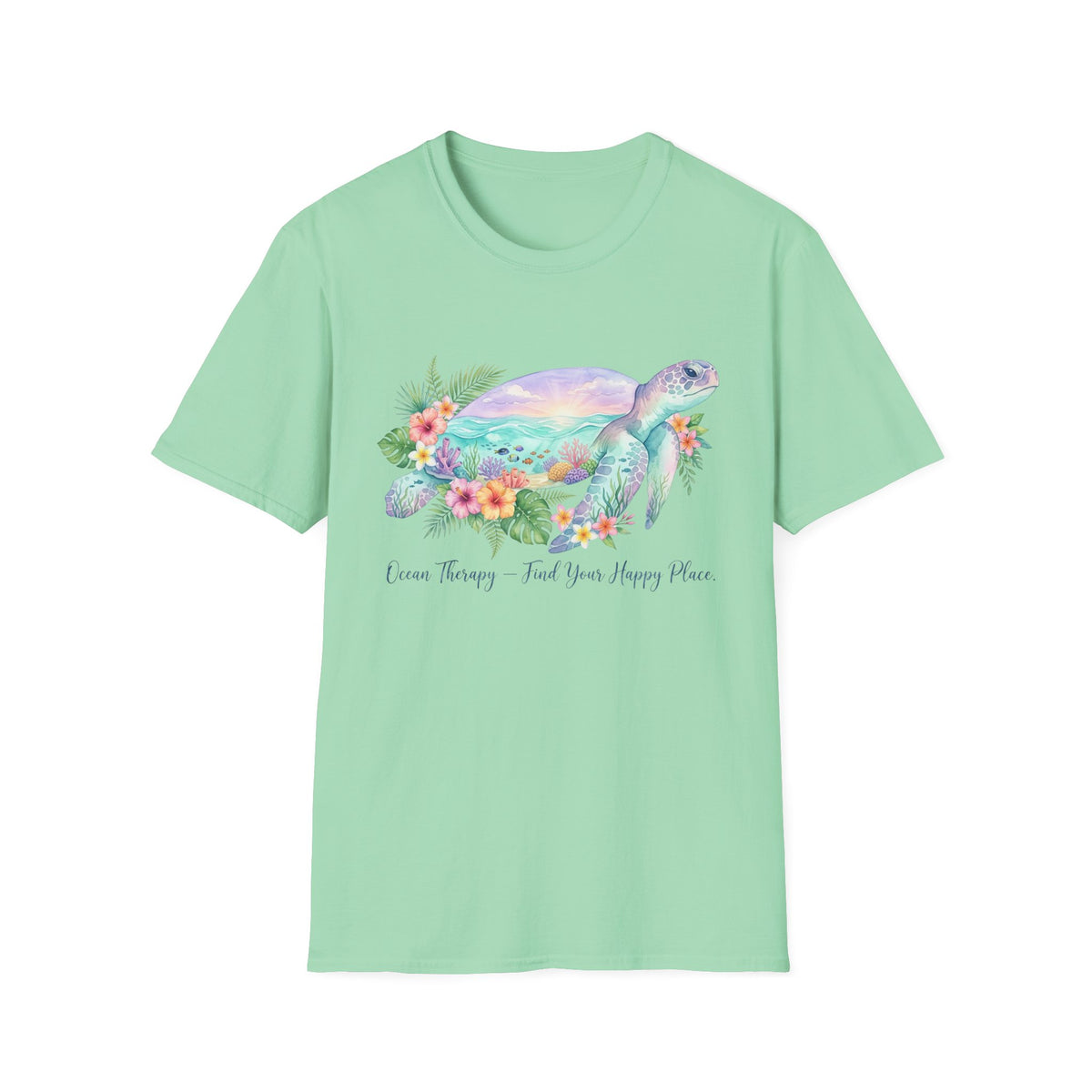 Ocean Therapy Find Your Happy Place T Shirt
