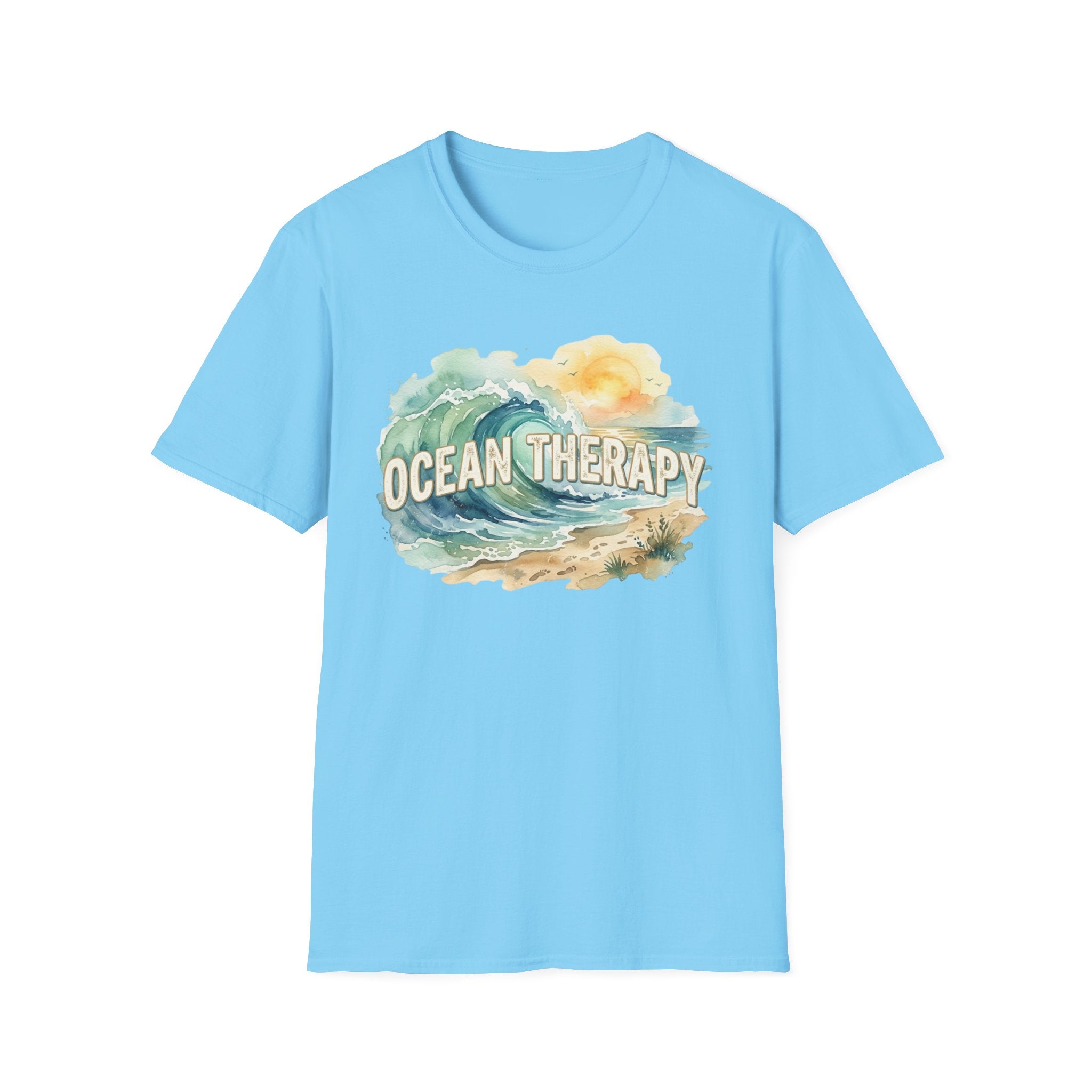 Ocean Therapy Beach Wave T Shirt