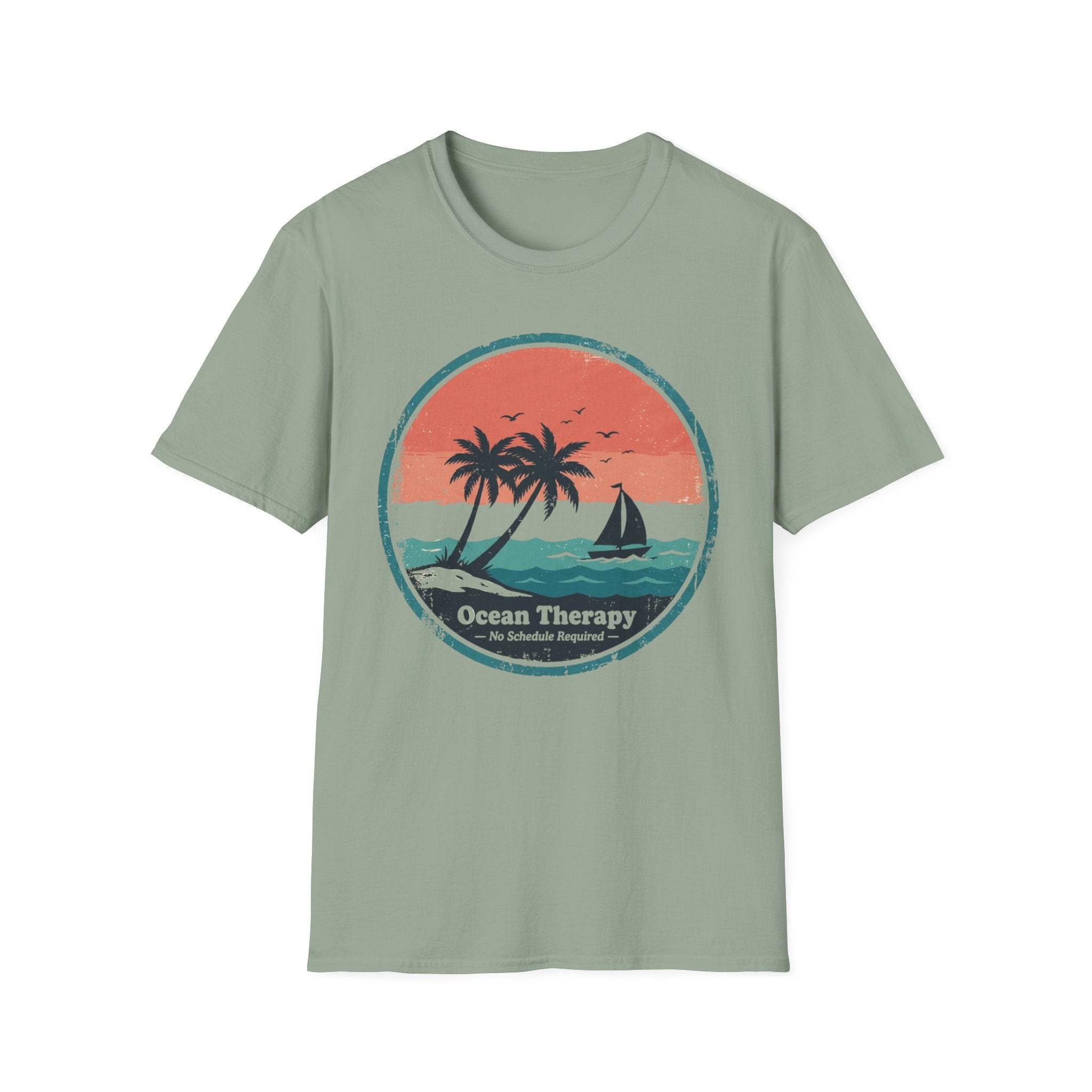 Ocean Therapy No Schedule Required T Shirt