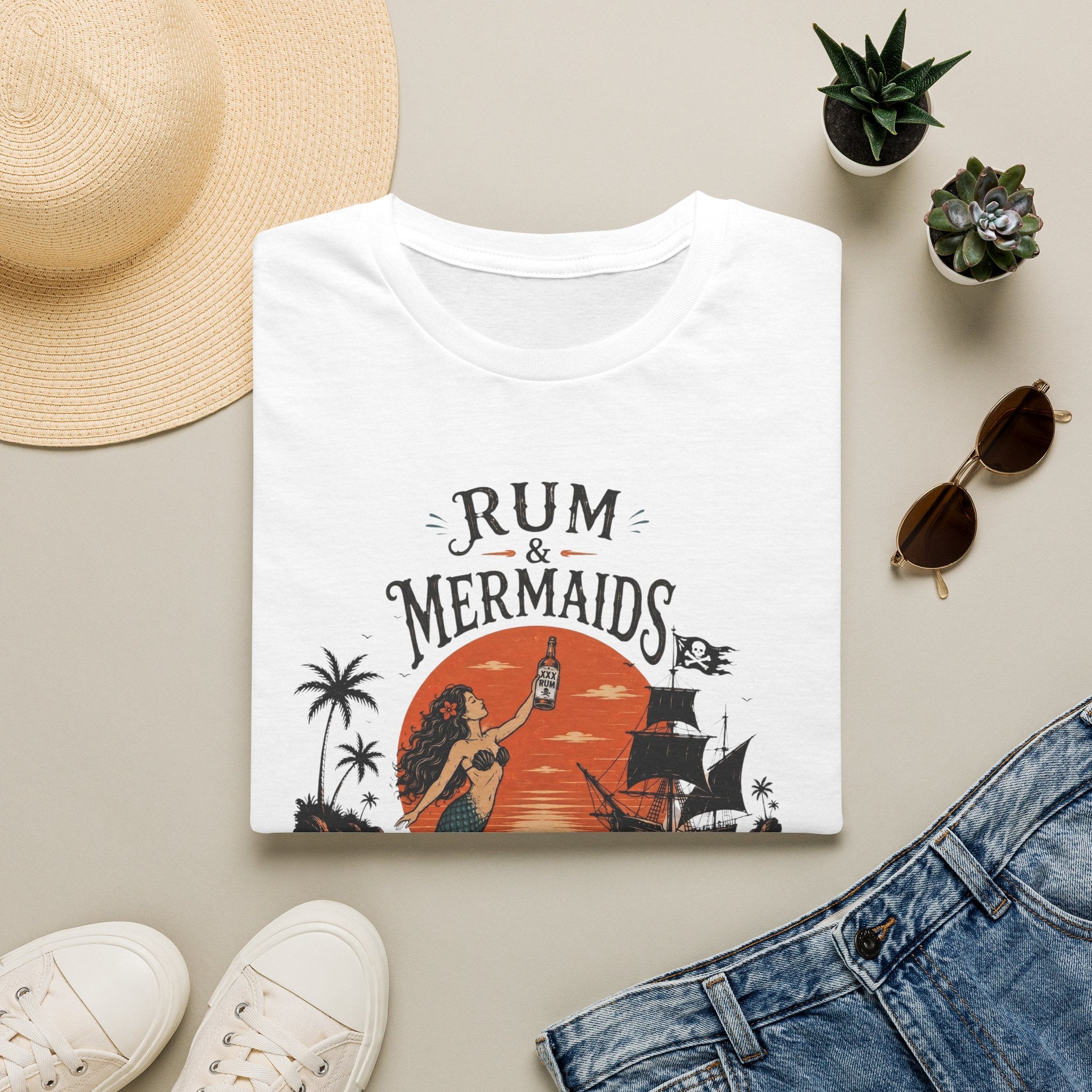 Ocean Therapy Rum & Mermaids T Shirt