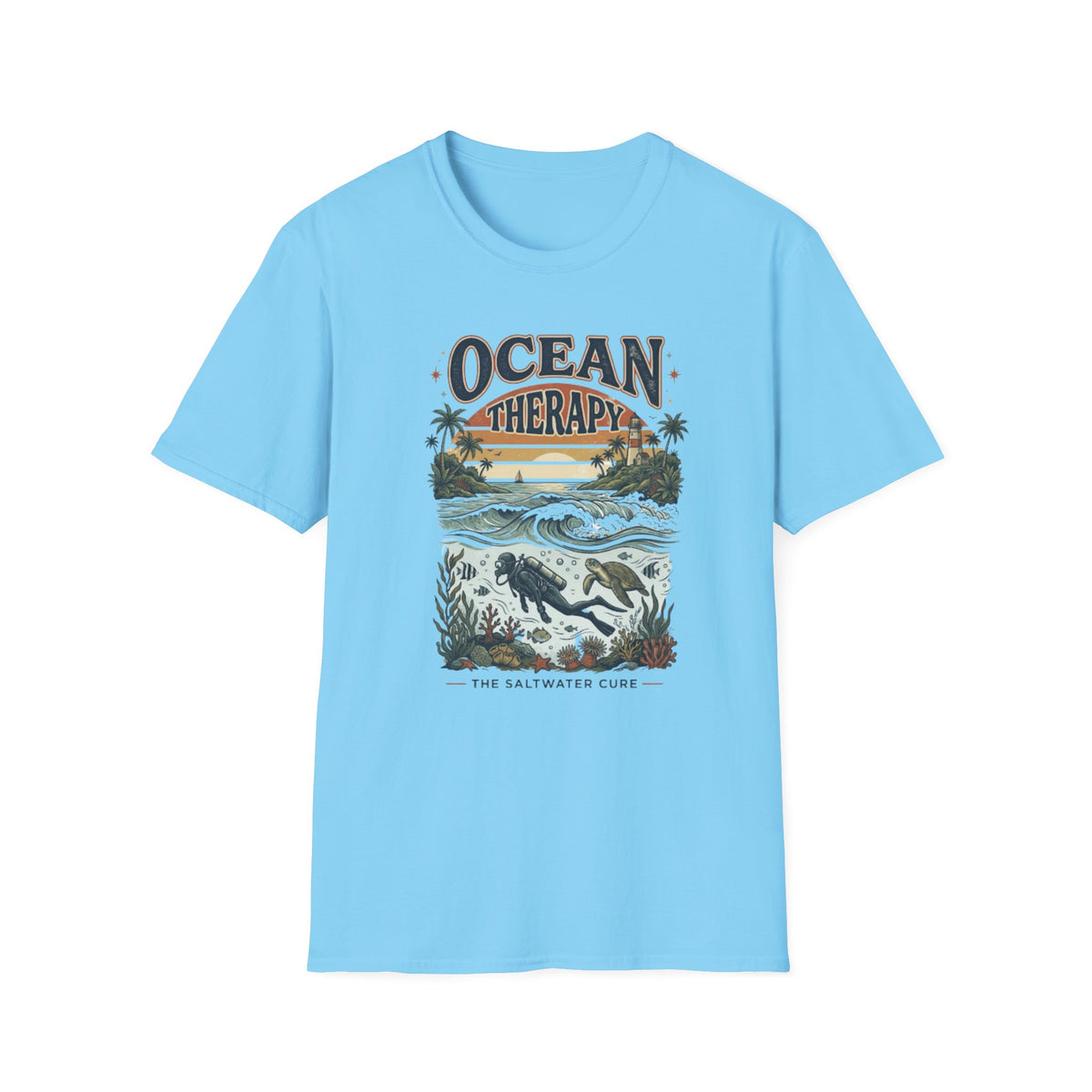 Ocean Therapy Beach Wave T-Shirt