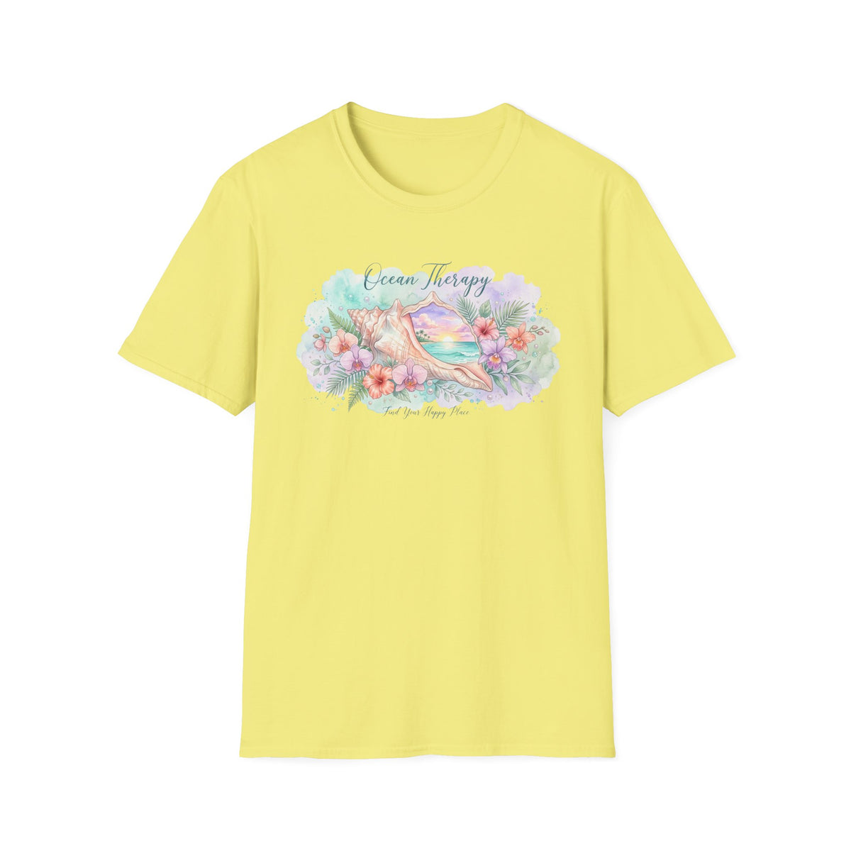 Ocean Therapy Happy Place Shell T Shirt