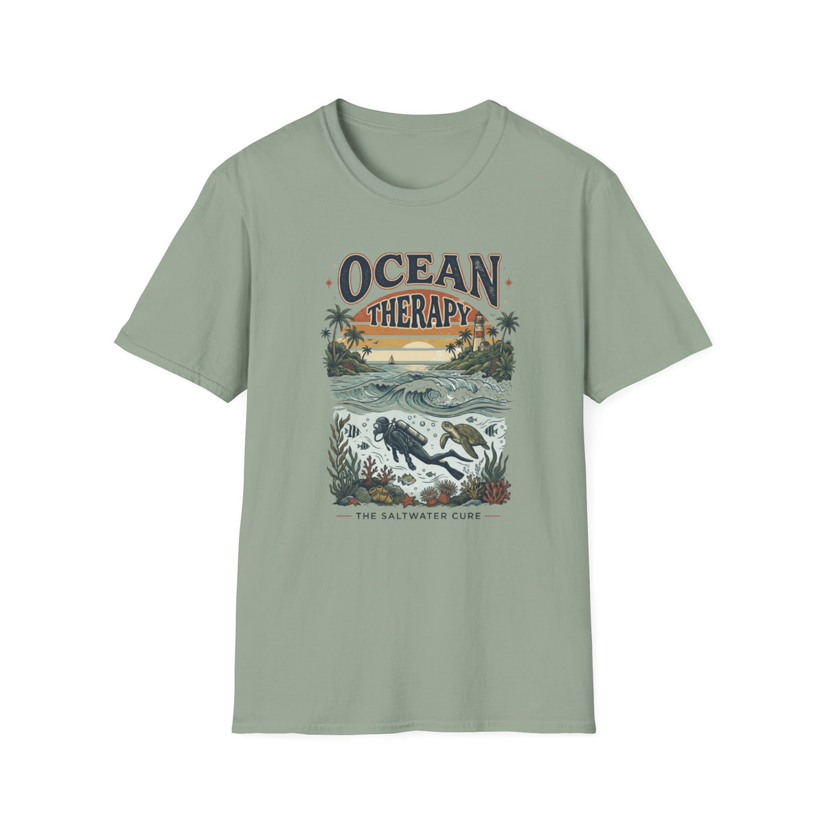 Ocean Therapy Beach Wave T-Shirt