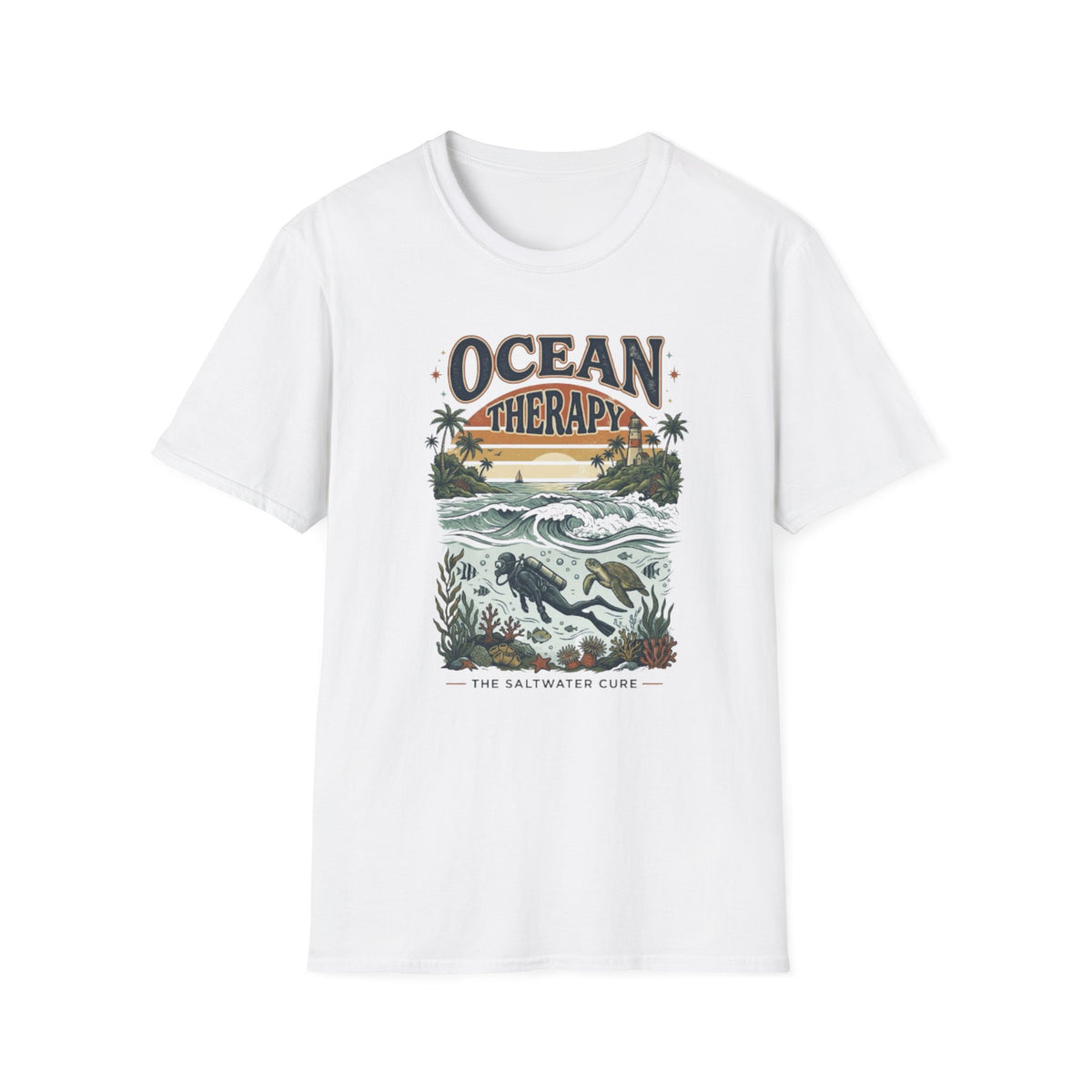 Ocean Therapy Beach Wave T-Shirt
