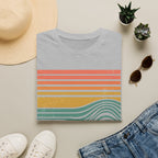 Ocean Therapy Graphic T-Shirt — Retro Sunset Waves Tee