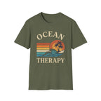 Ocean Therapy Vintage Sunset Palm Tree T-Shirt