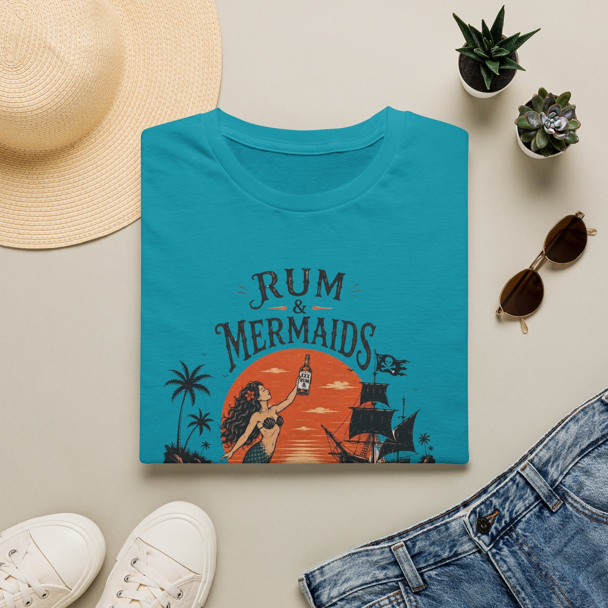 Ocean Therapy Rum & Mermaids T Shirt