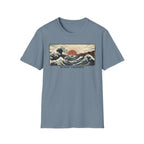Ocean Therapy T-Shirt — Vintage Wave Sunset Graphic Tee