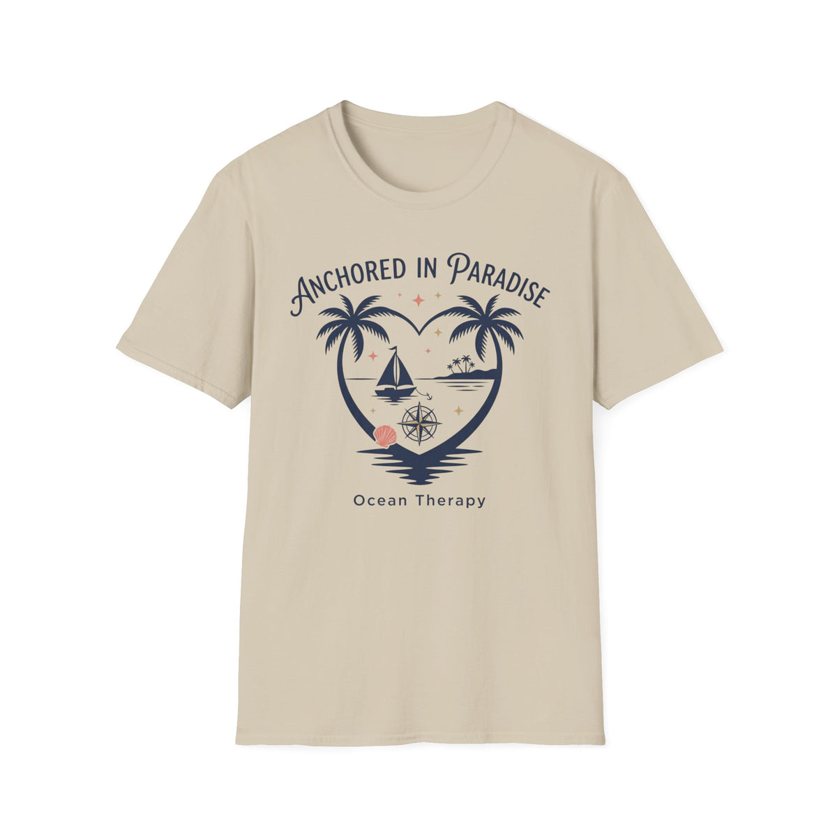 Ocean Therapy Anchored In Paradise T Shirt