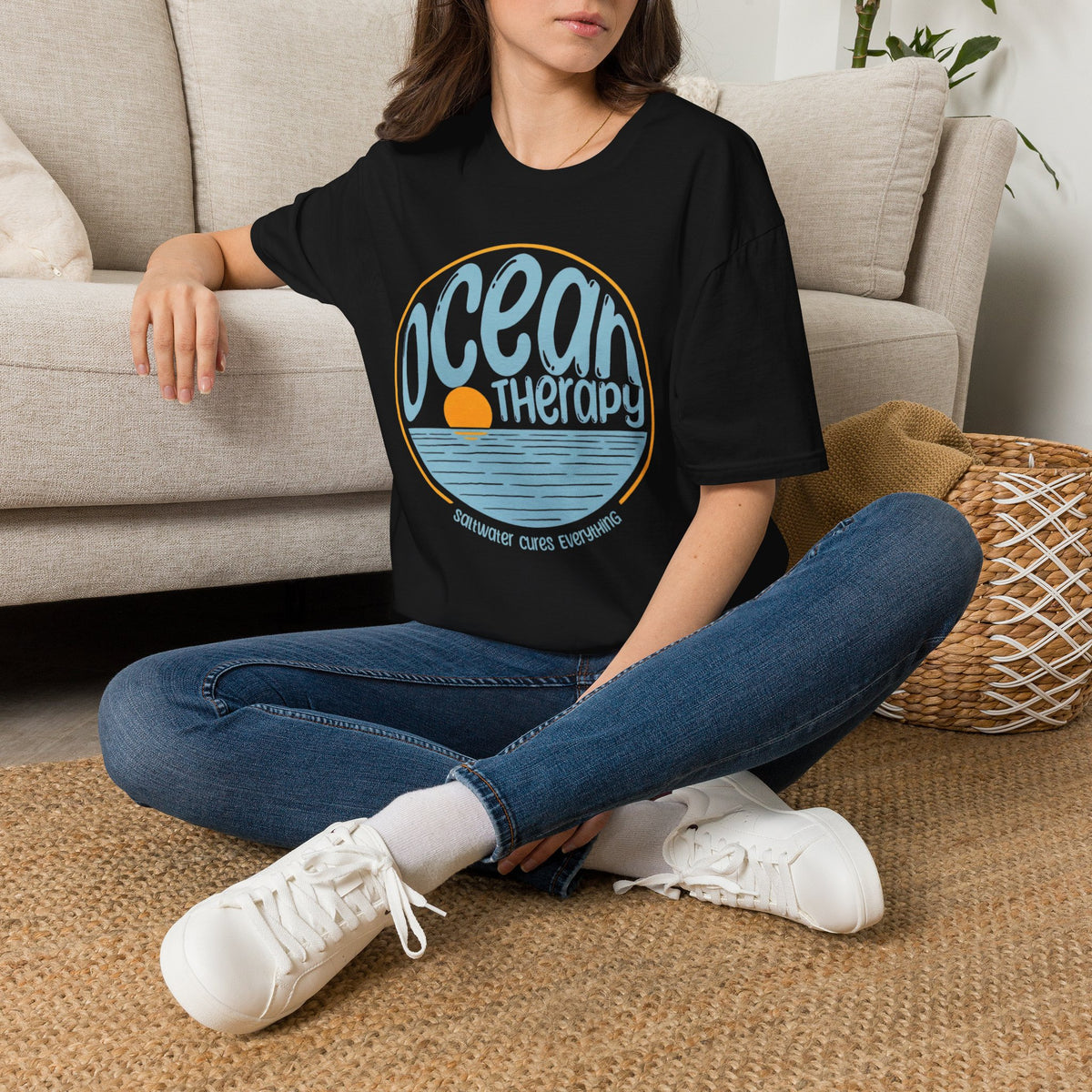 Ocean Therapy Saltwater Cures Everything T Shirt