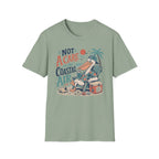 Coastal Vibes T-Shirt — "Not a Care in the Coastal Air" Pelican Beach Tee