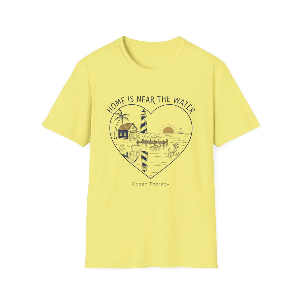 Ocean Therapy Home Is Near The Water T Shirt