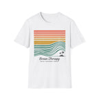Ocean Therapy Graphic T-Shirt — Retro Sunset Waves Tee