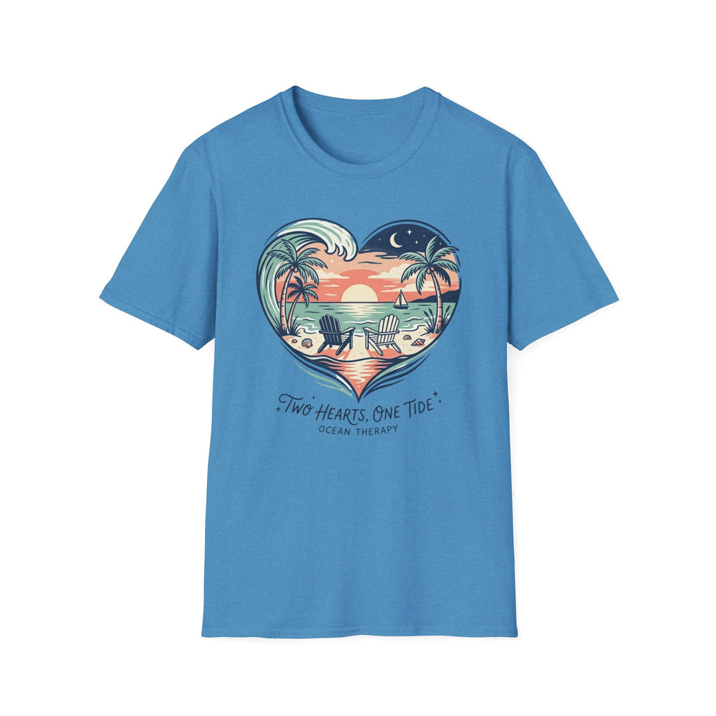 Copy of  Ocean Therapy Two Hearts One Tide T Shirt