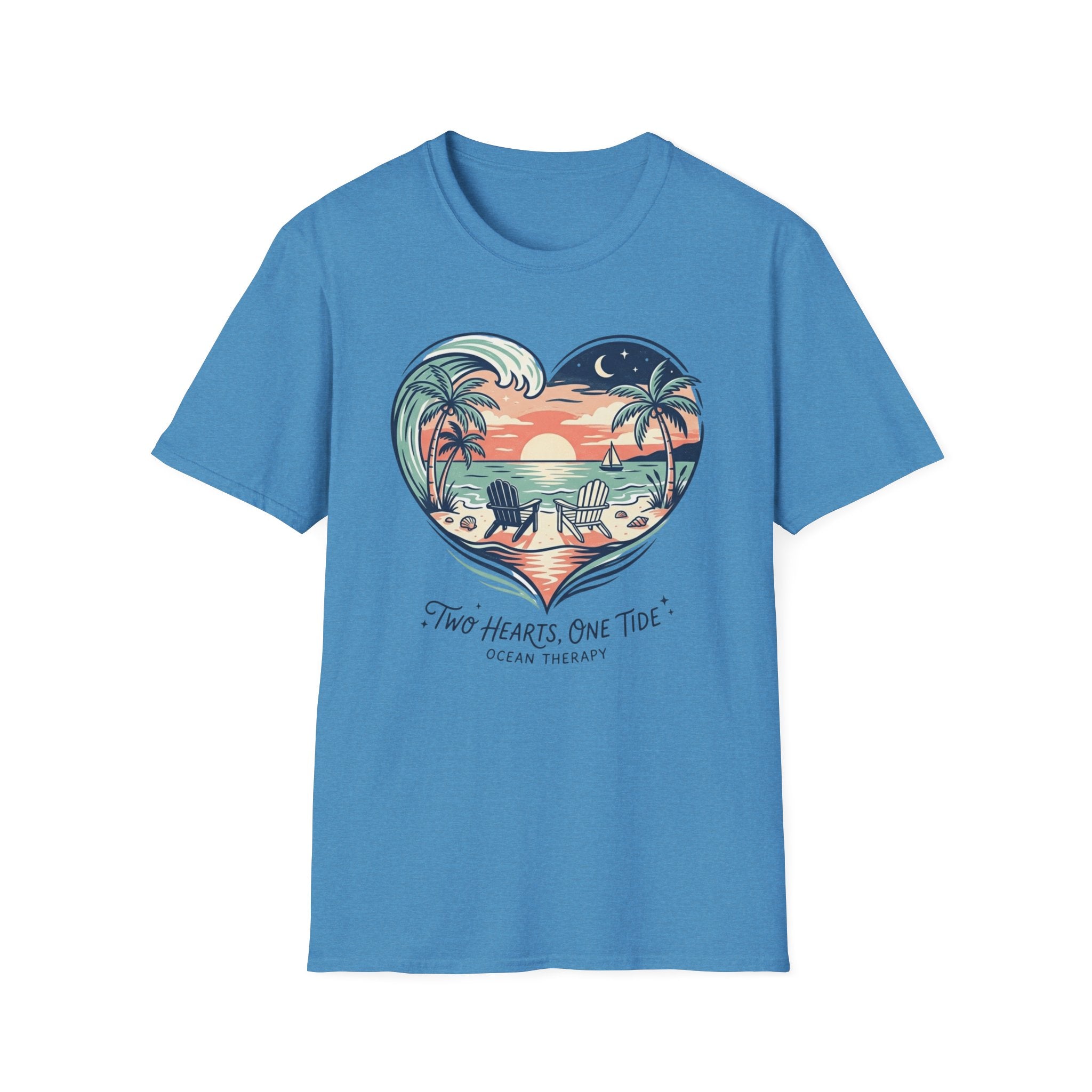 Copy of  Ocean Therapy Two Hearts One Tide T Shirt
