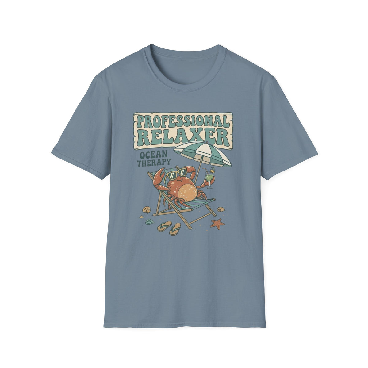 Ocean Therapy Professional Relaxer Crab T Shirt