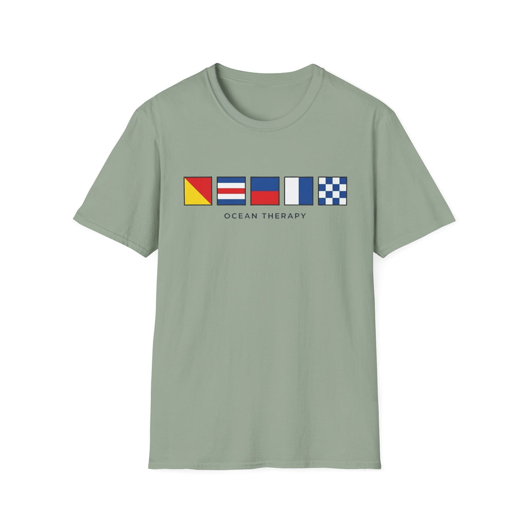 Ocean Therapy Nautical Flags T Shirt