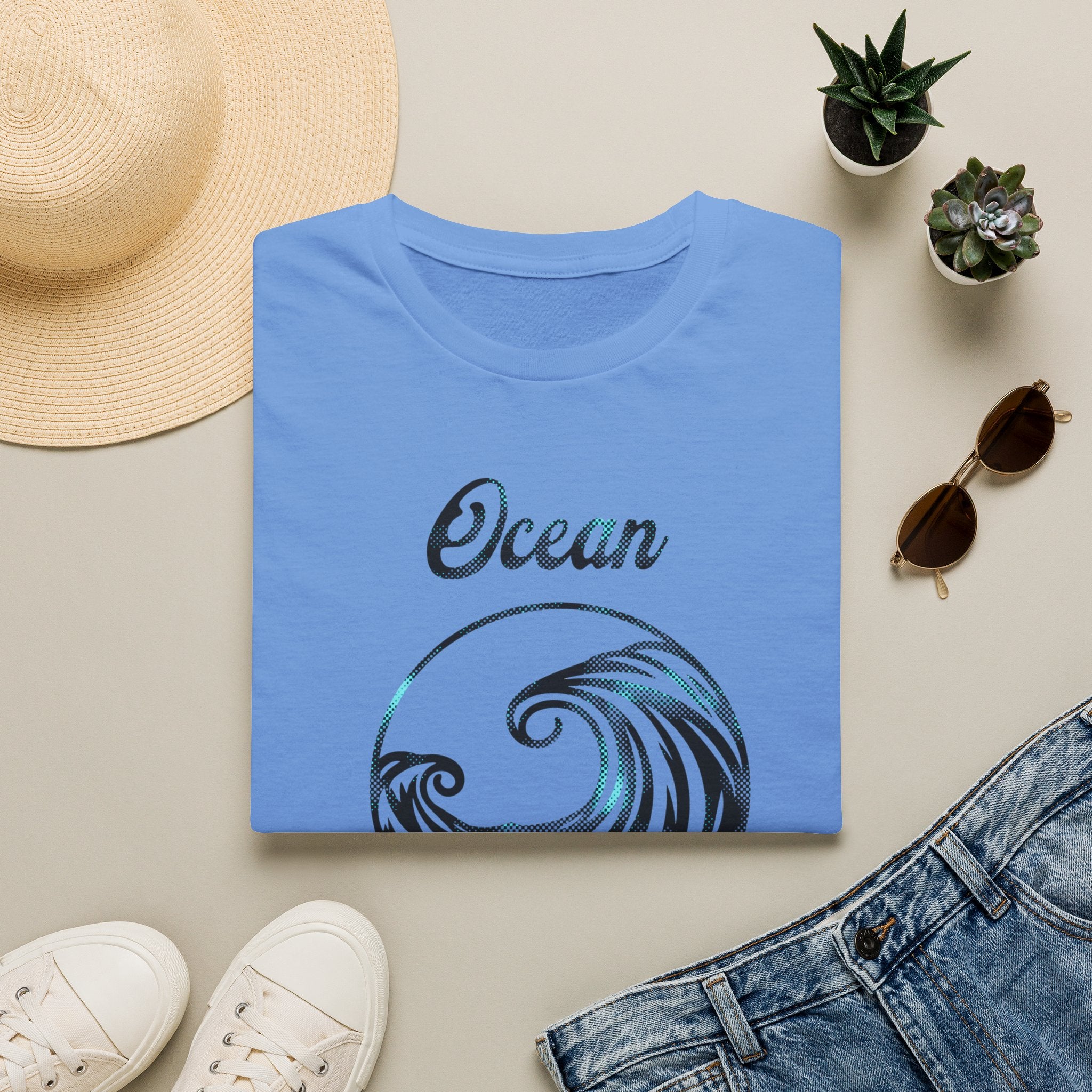 Ocean Therapy Halftone Wave T Shirt