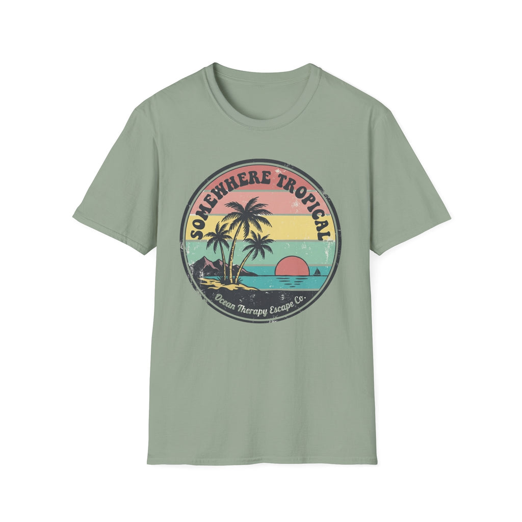 Ocean Therapy Somewhere Tropical T Shirt