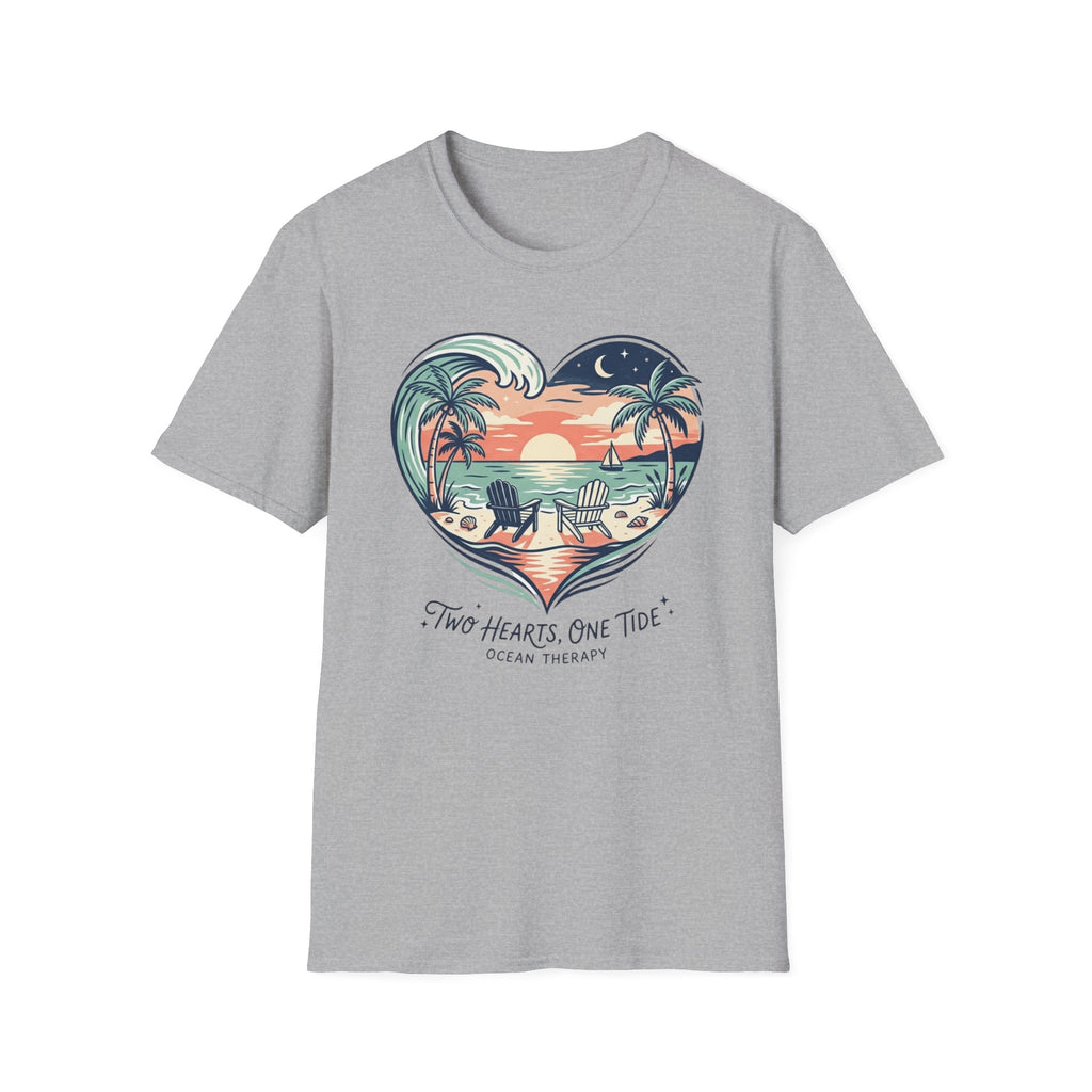 Copy of  Ocean Therapy Two Hearts One Tide T Shirt