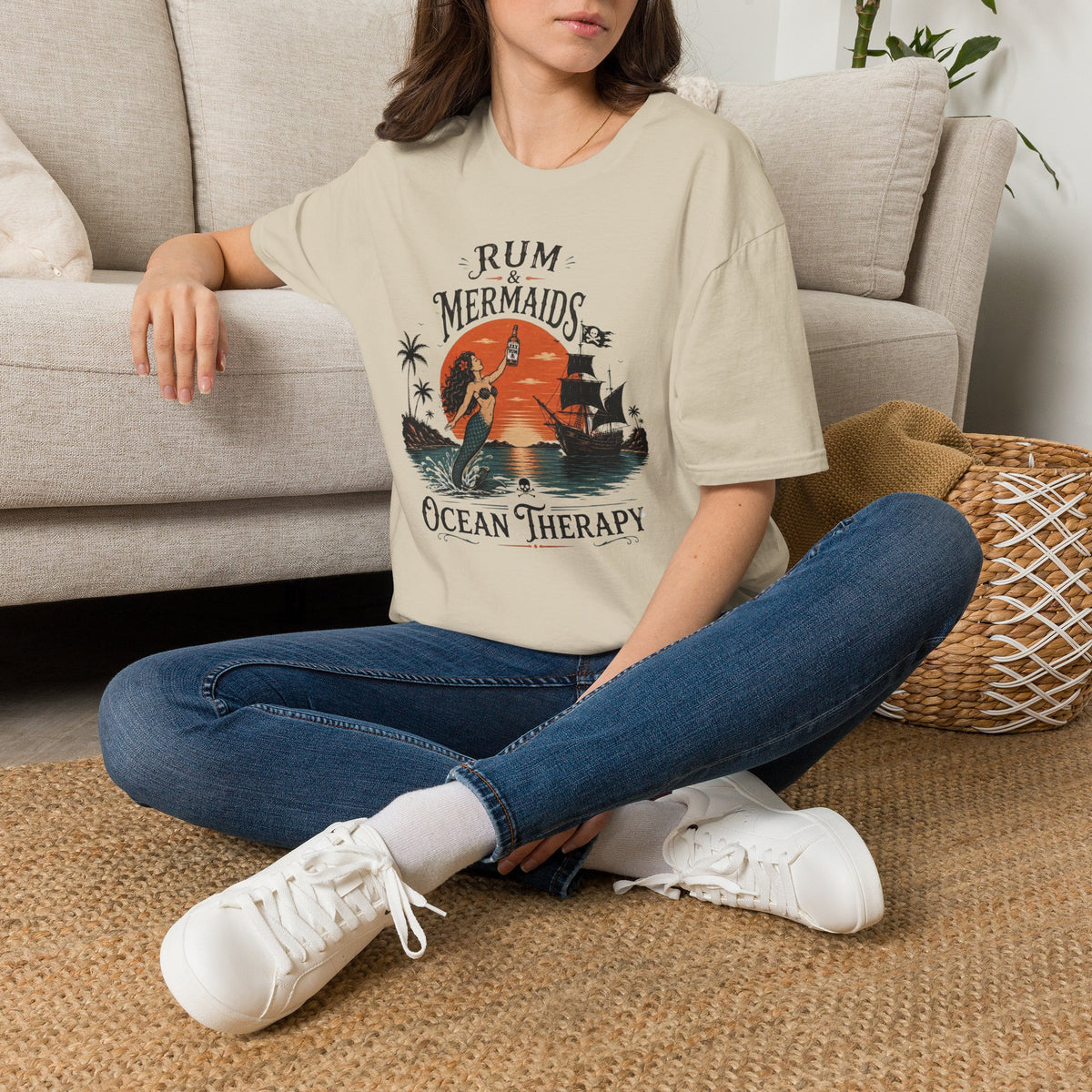 Ocean Therapy Rum & Mermaids T Shirt