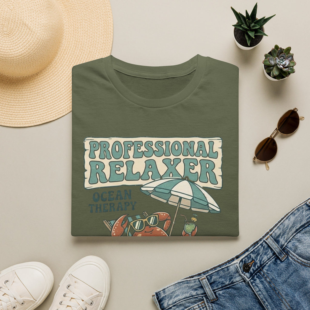 Ocean Therapy Professional Relaxer Crab T Shirt