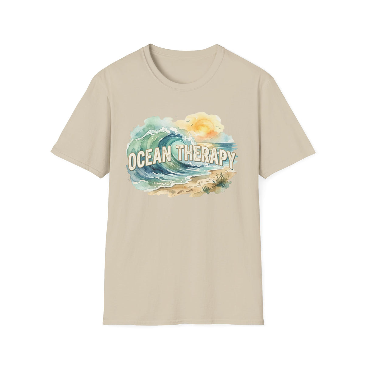 Ocean Therapy Beach Wave T Shirt