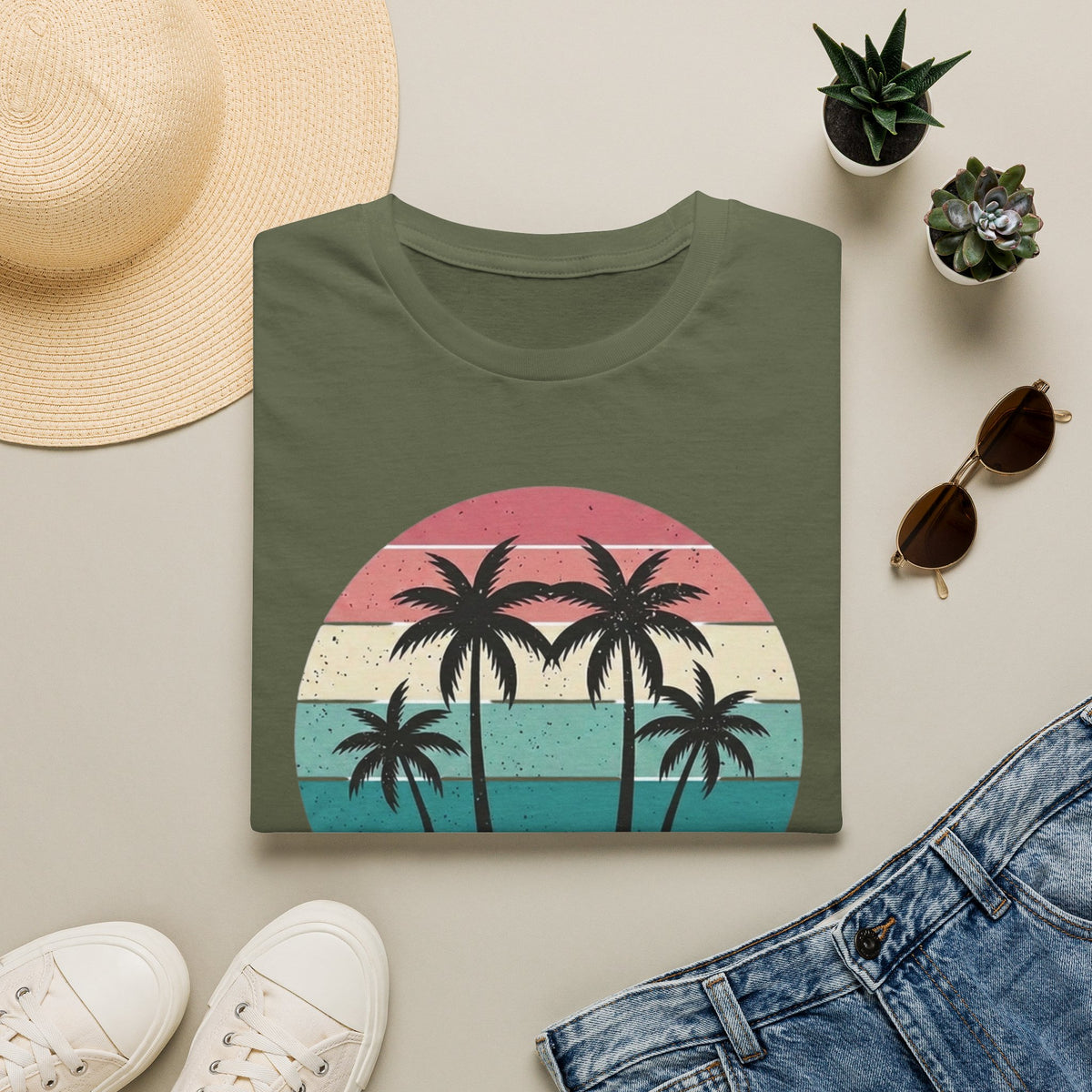 Ocean Therapy Sunset Palms T Shirt