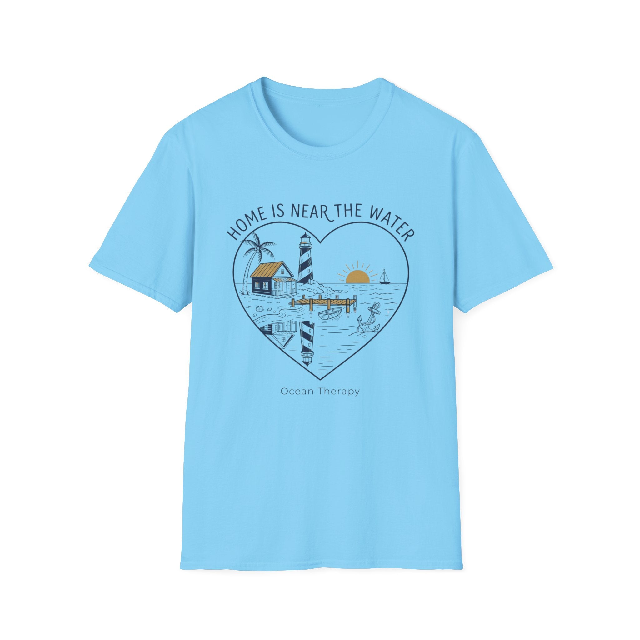 Ocean Therapy Home Is Near The Water T Shirt