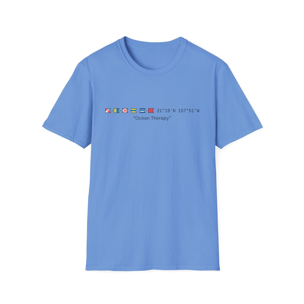 Ocean Therapy Latitude Longitude T Shirt