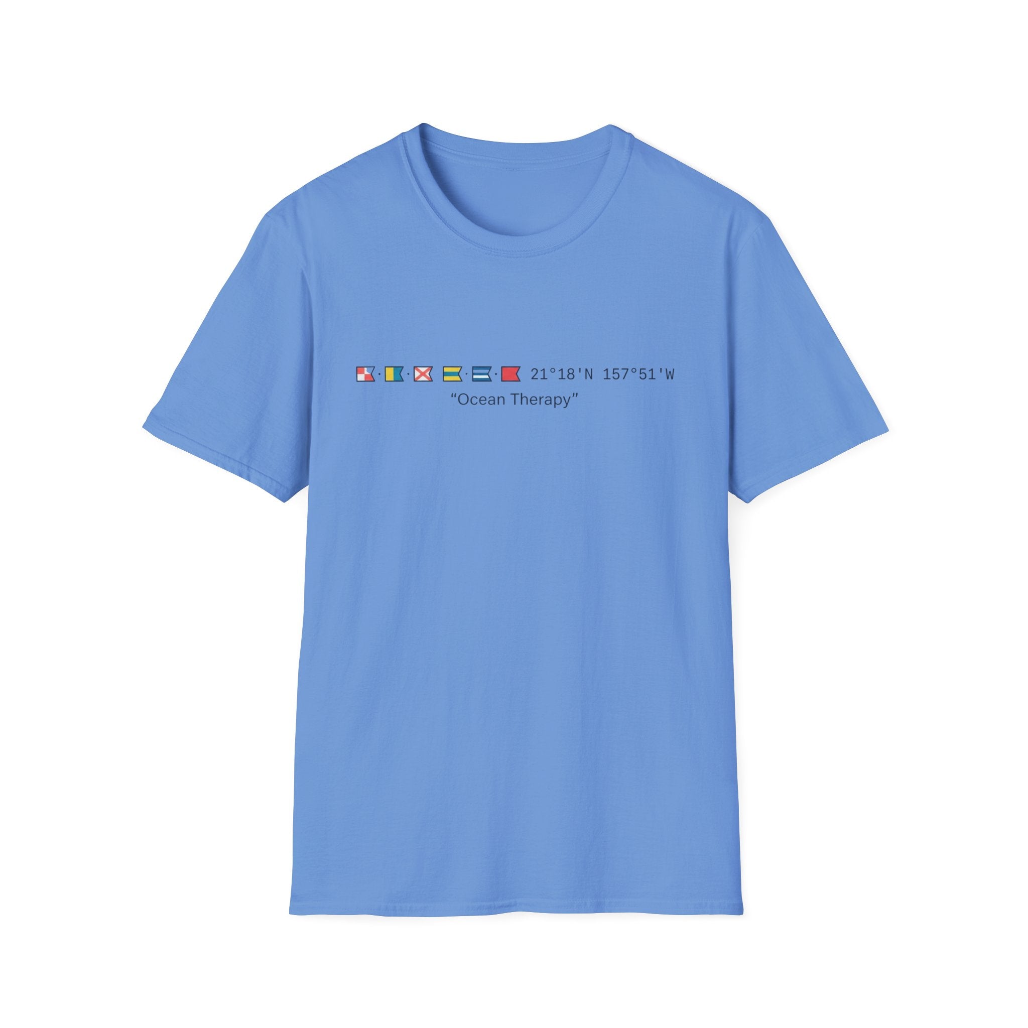 Ocean Therapy Latitude Longitude T Shirt