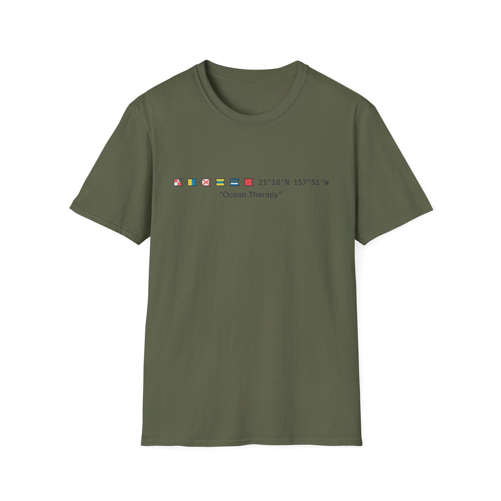 Ocean Therapy Latitude Longitude T Shirt