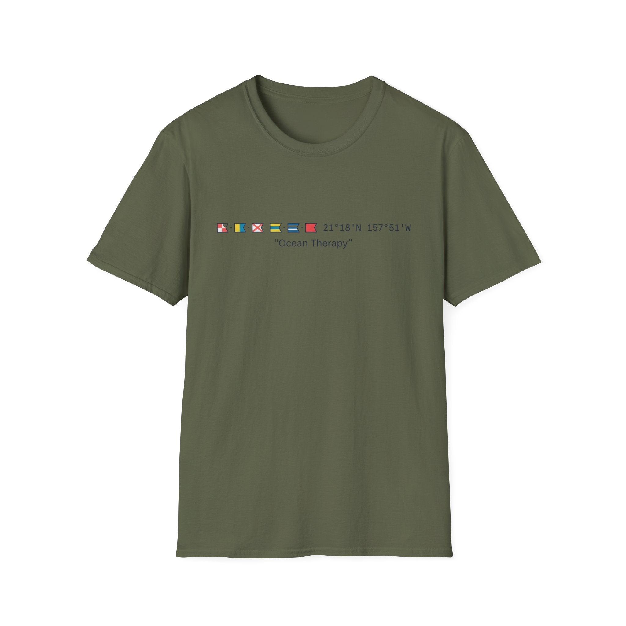 Ocean Therapy Latitude Longitude T Shirt