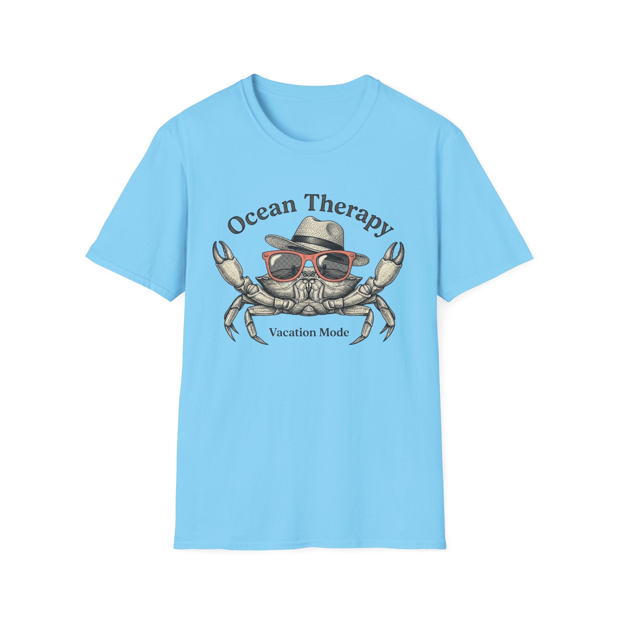 Ocean Therapy Vacation Mode Crab T Shirt