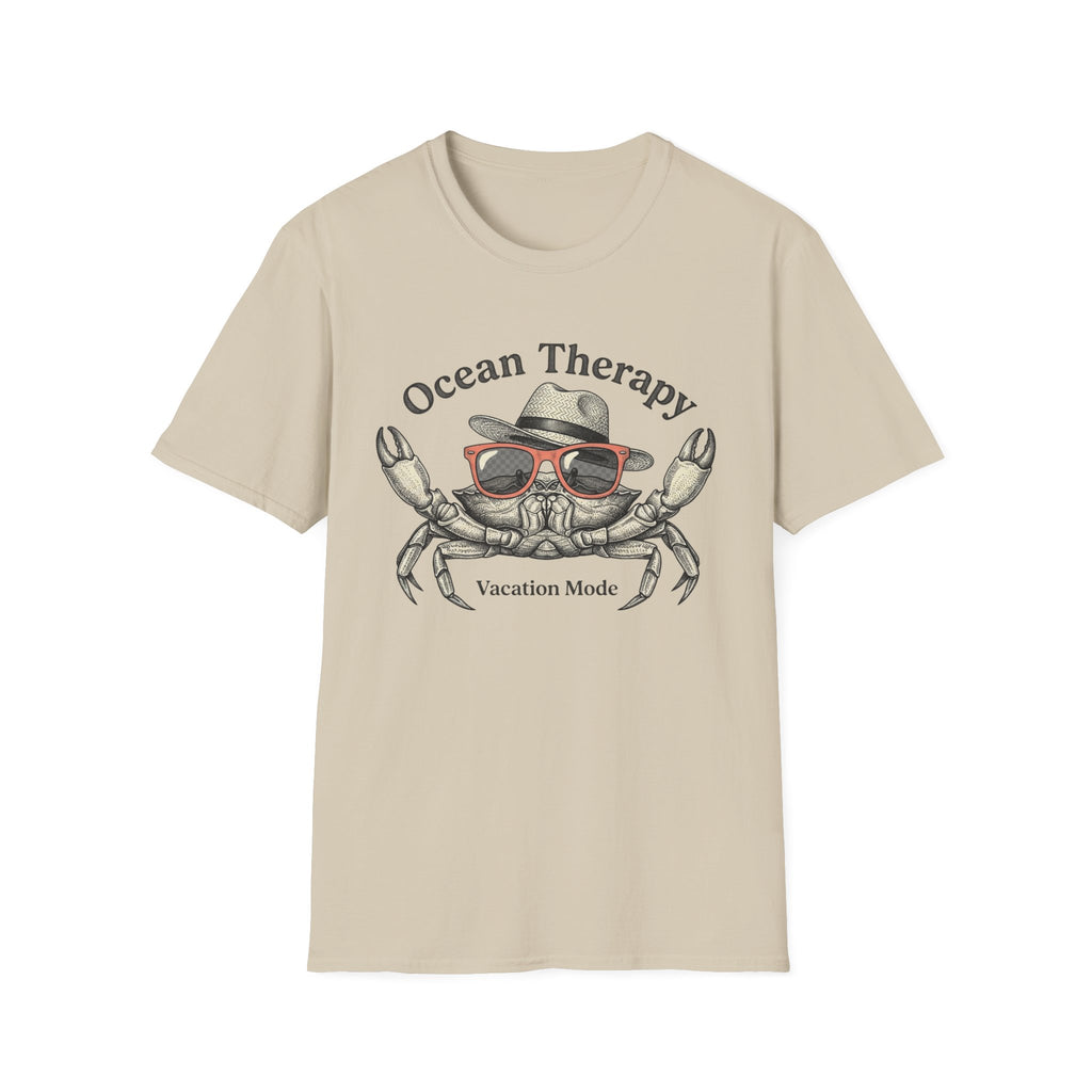 Ocean Therapy Vacation Mode Crab T Shirt