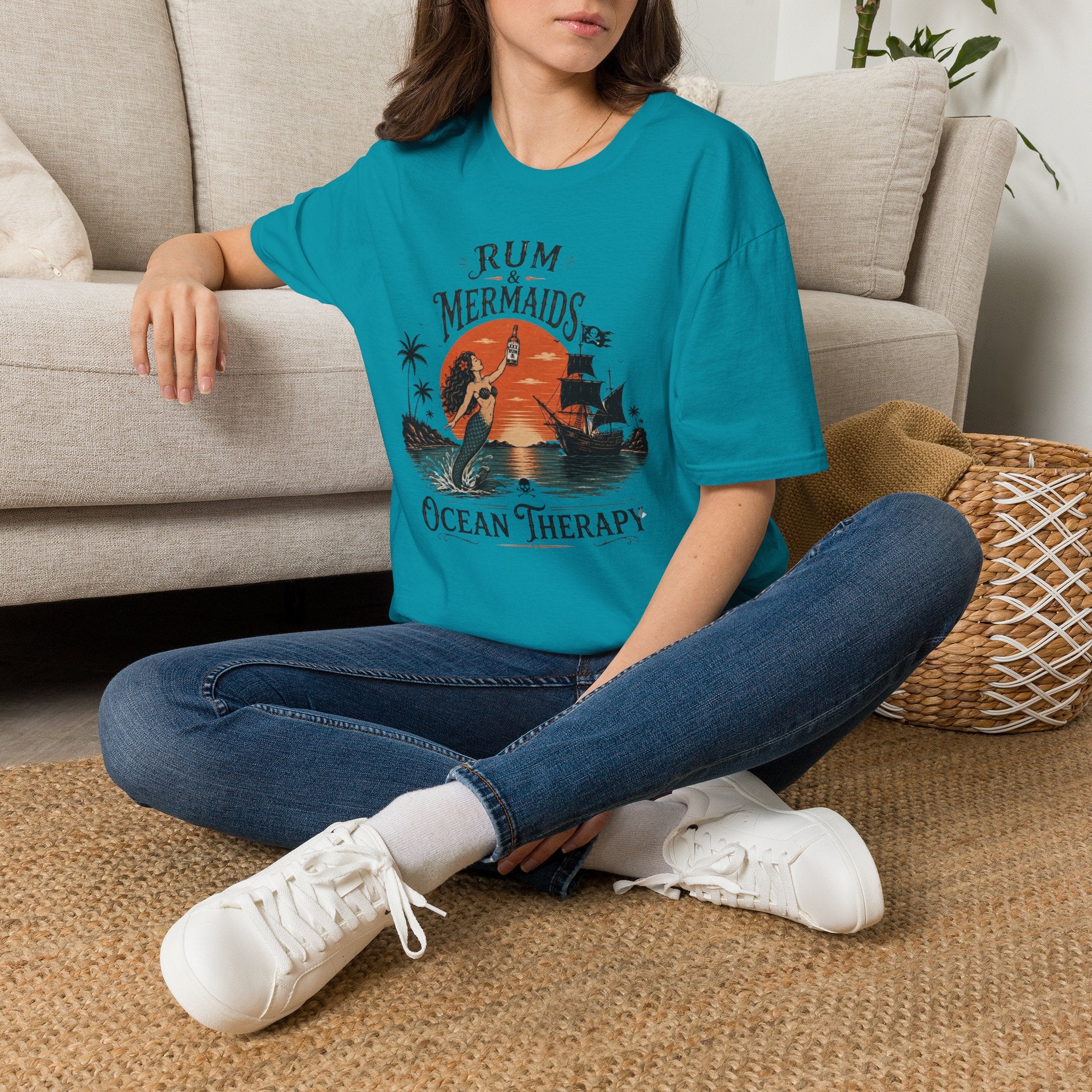 Ocean Therapy Rum & Mermaids T Shirt