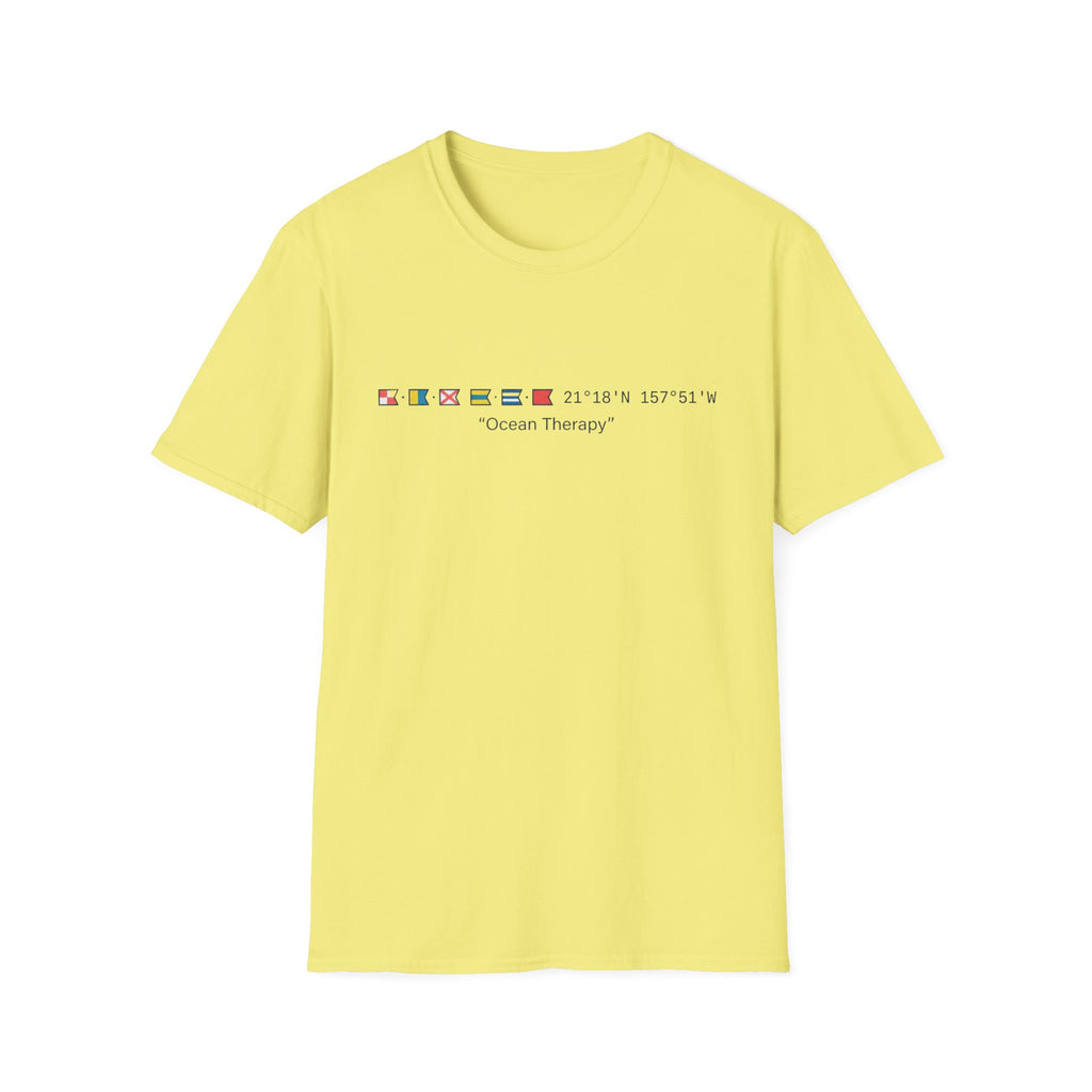 Ocean Therapy Latitude Longitude T Shirt