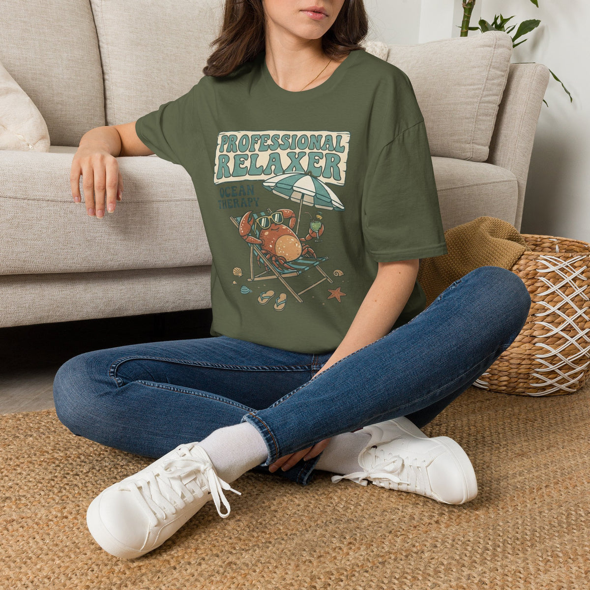 Ocean Therapy Professional Relaxer Crab T Shirt