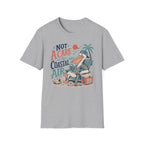 Coastal Vibes T-Shirt — "Not a Care in the Coastal Air" Pelican Beach Tee