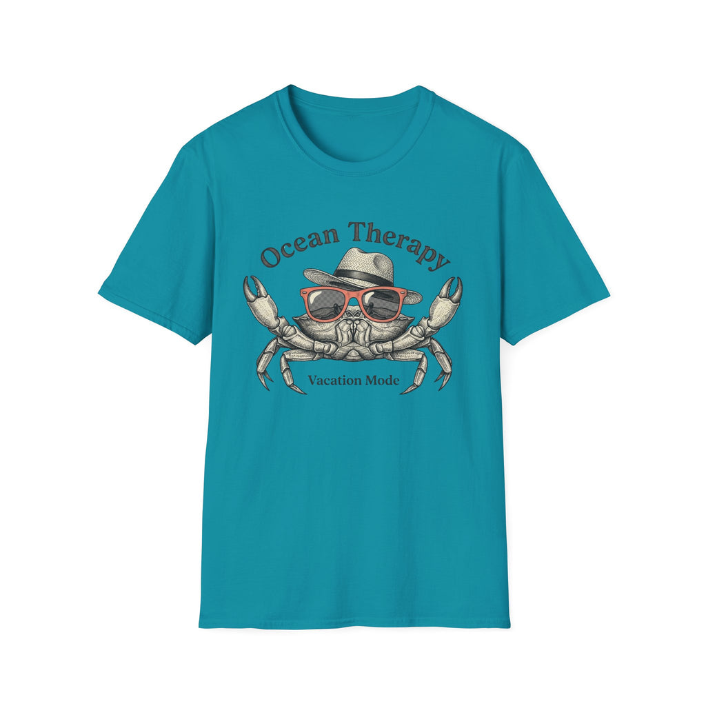 Ocean Therapy Vacation Mode Crab T Shirt