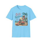 Salty But Unbothered Flamingo T-Shirt — Tropical Beach Vacation Tee
