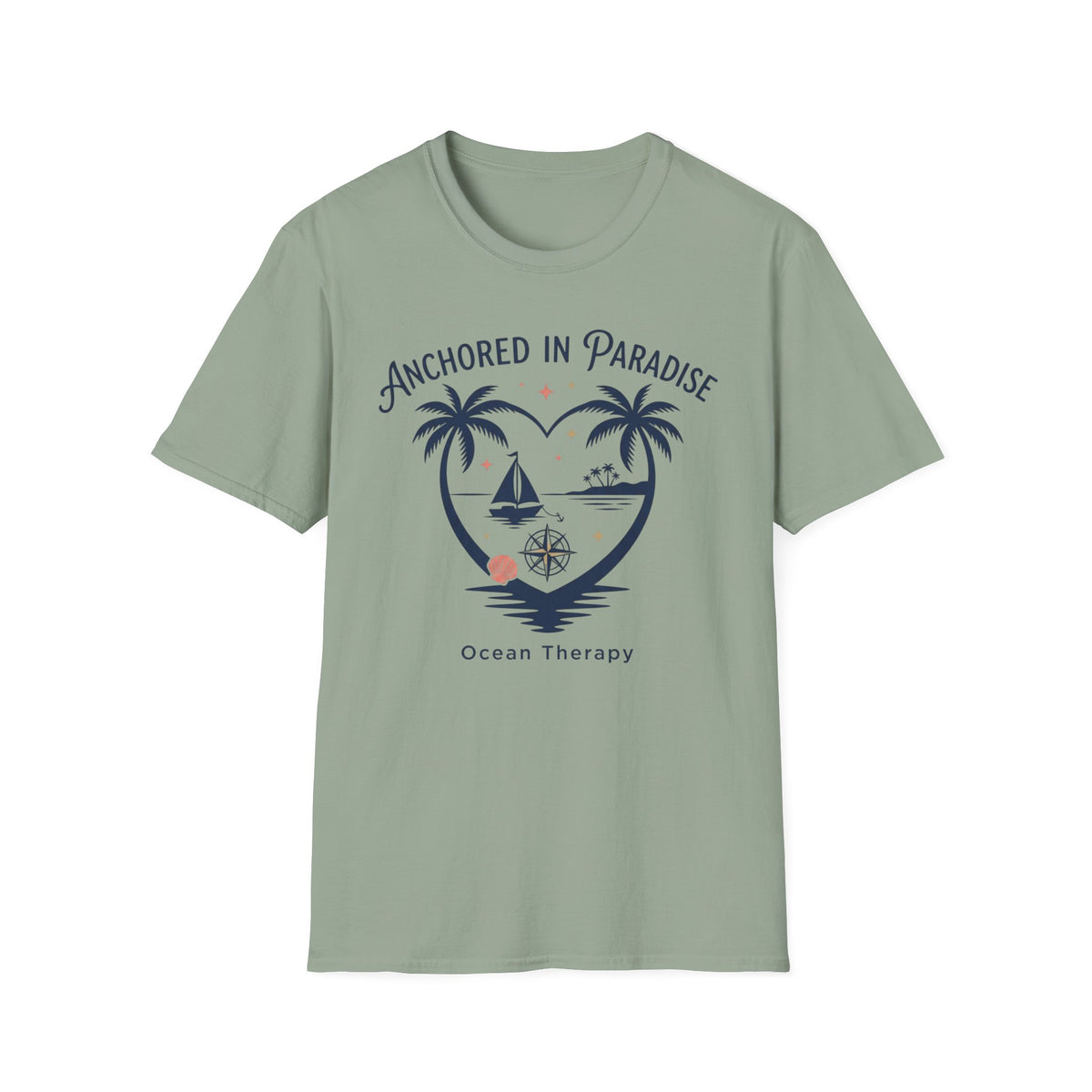 Ocean Therapy Anchored In Paradise T Shirt